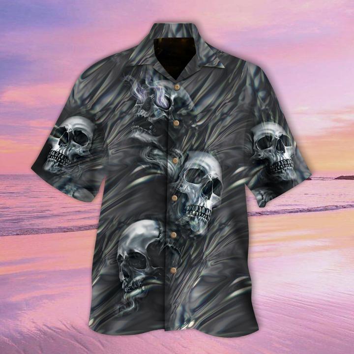 Mystical Skull Halloween Hawaiian Shirt