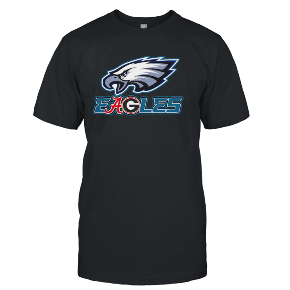 Philadelphia Alabama Georgia Bulldogs Eagles Logo Shirt