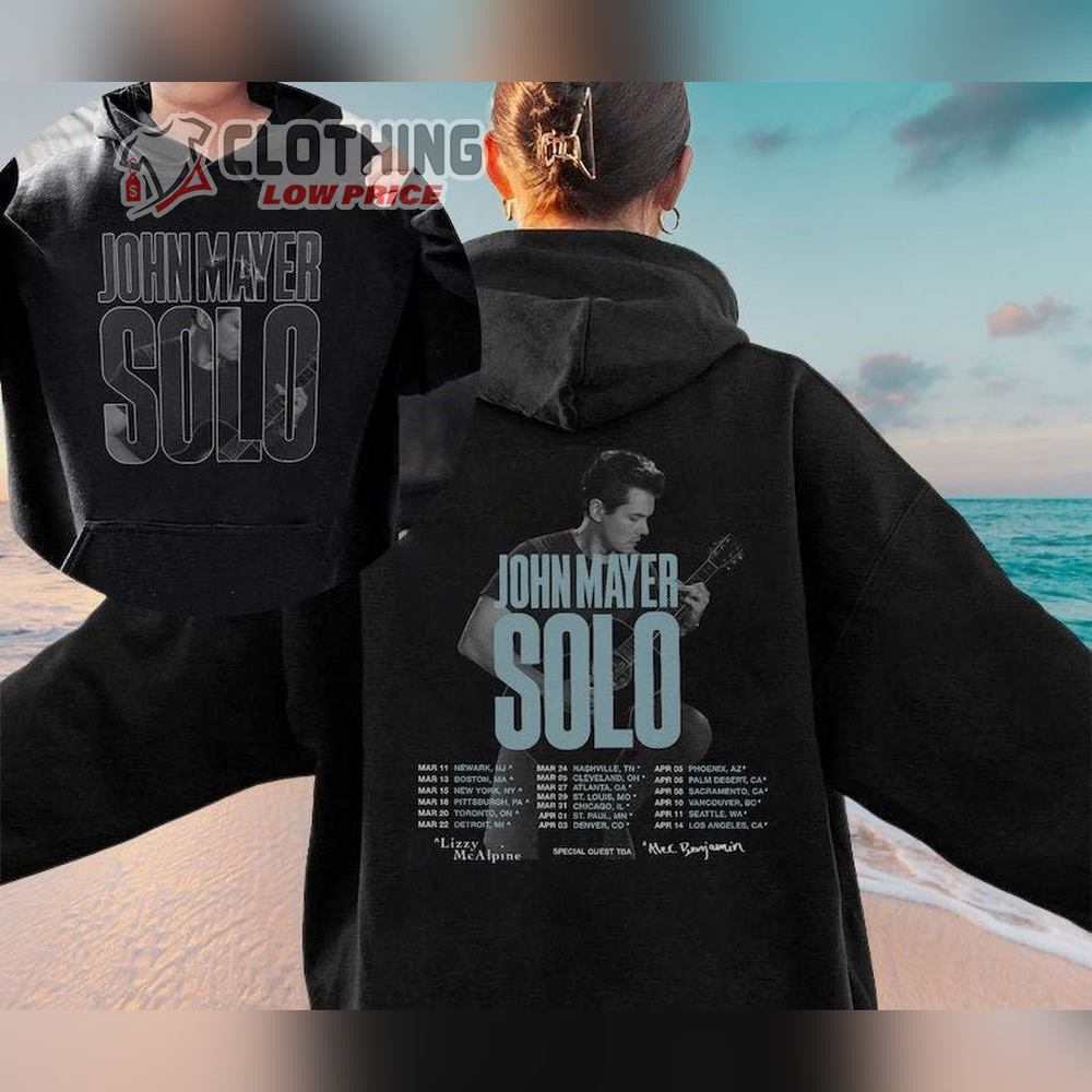 2023 John Mayer Solo Tour Merch, John Mayer Sob Rock Tour Sweatshirt, Solo Tour 2023 Hoodie