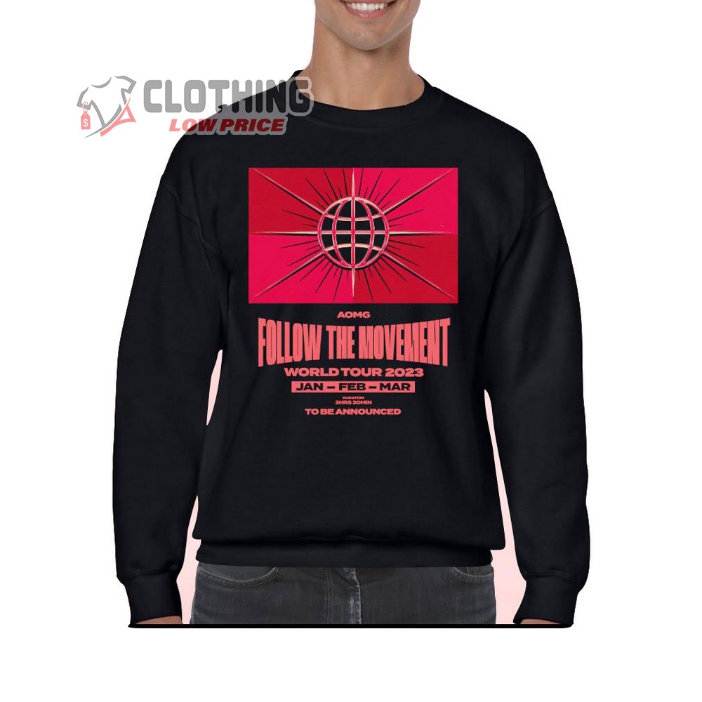 AOMG Follow The Movement World Tour 2023 Merch AOMG Tour 2023 Shirt Follow The Movement World Tour 2023 Dates T-Shirt