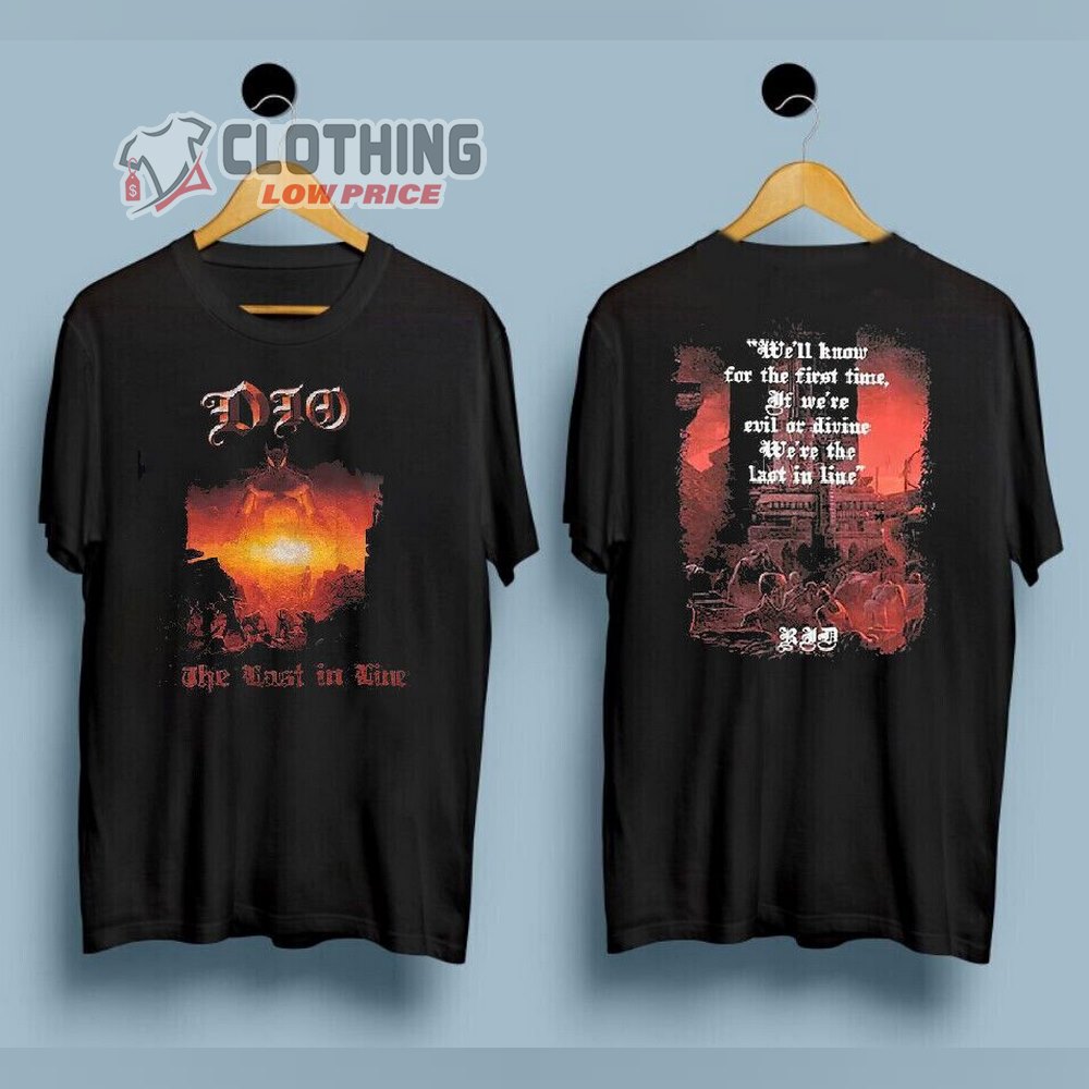 Dio Band The Last In Line Tour 1984 Merch, Dio Albums Cover T-Shirt