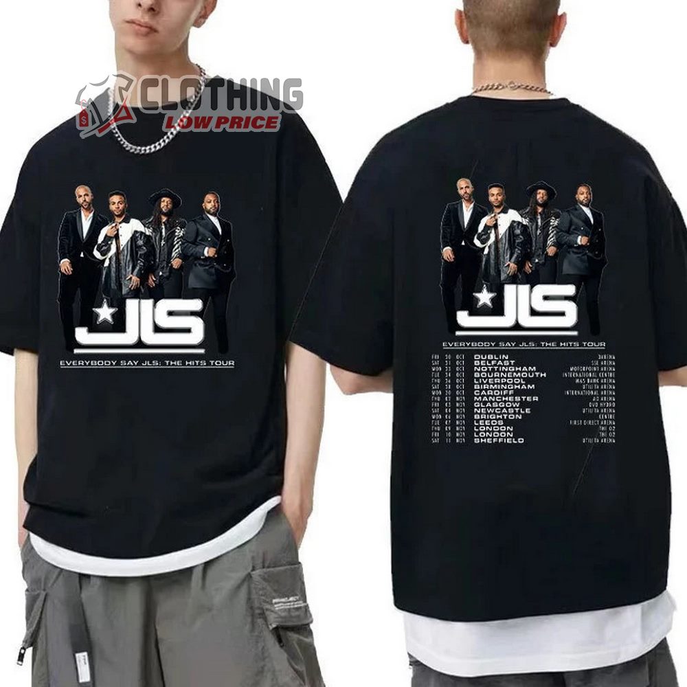 Everybody Say JLS The His Tour 2023 Merch, JLS 2023 Tour Dates Shirt The His Tour 2023 Tickets TShirt