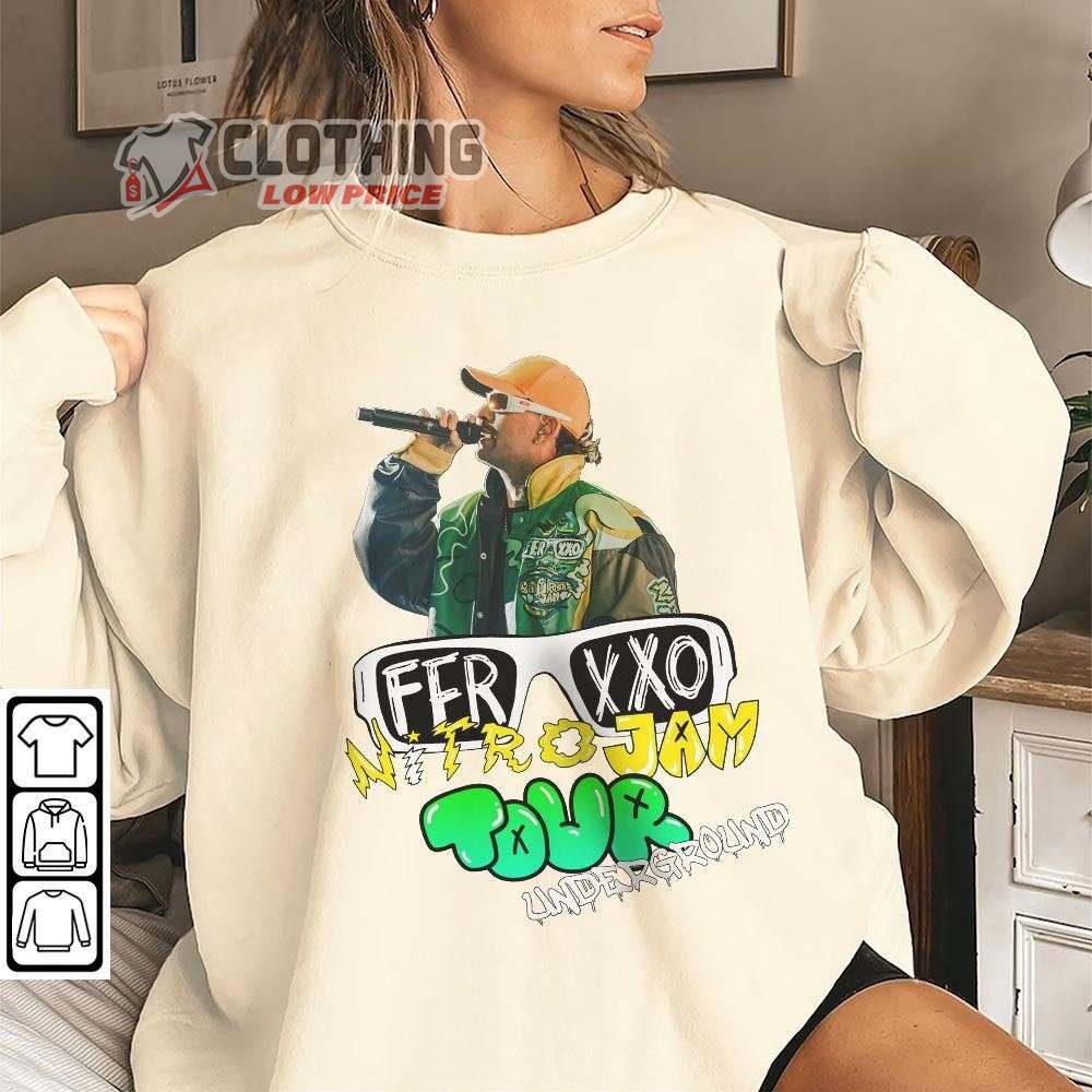 Feliz Cumpleanos Ferxxo Music Merch, Ferxxo Nitrojam Tour Underround Shirt Ferxxo Tour 2023 Sweatshirt