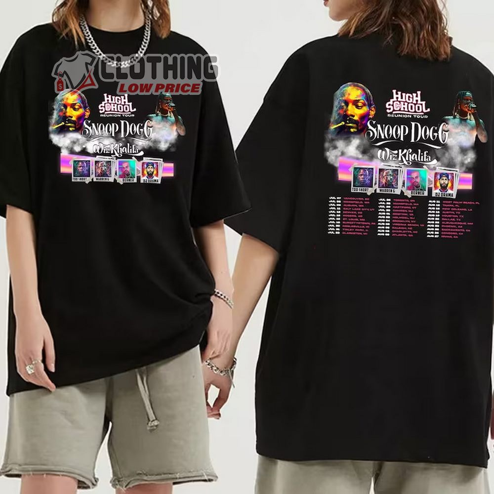 Hot Ninja Turtles Snoop Dogg Wiz Khalifa High School Reunion Tour T Shirt,  Wiz Khalifa T Shirt - Allsoymade