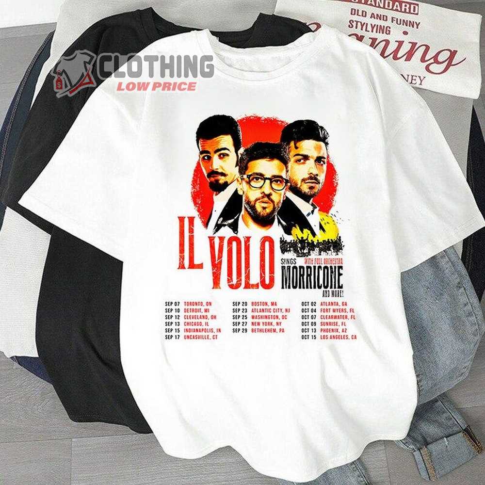 IL Volo Sings Morricone Tour Merch 2022, IL Volo Phoenix Hollywood St Kilda Sydney T-shirt