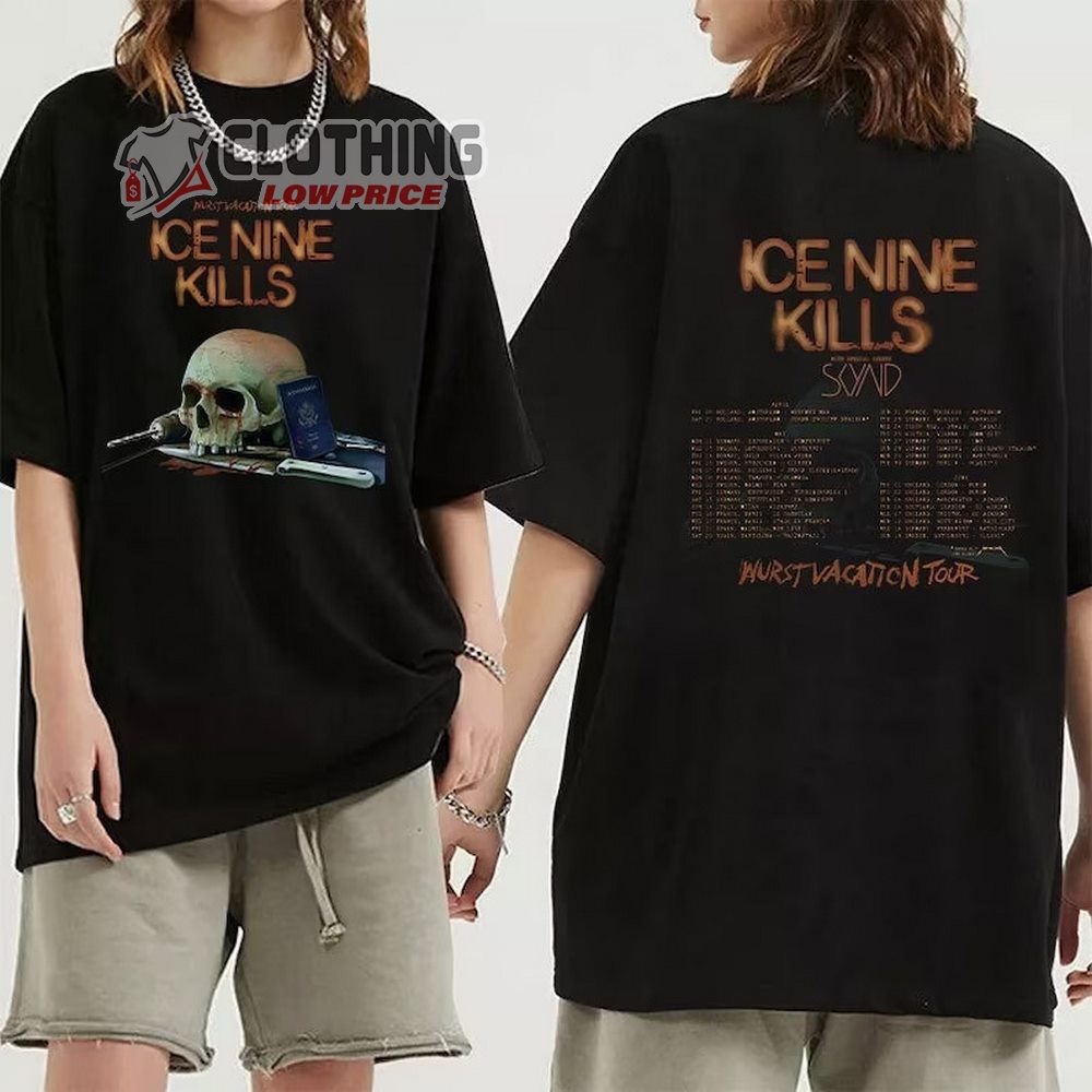 Ice Nine Kills Wurst Vacation European Tour 2023 Merch, Ice Nine Kills Fan Shirt, Wurst Vacation European Tour 2023 TShirt