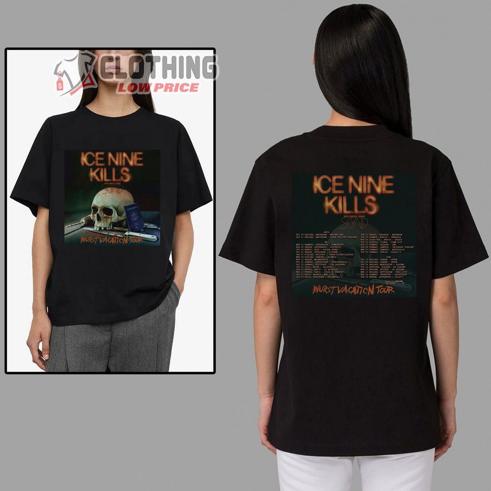 Ice Nine Kills Wurst Vacation Tour 2023 Merch, Wurst Vacation Tour 2023 Shirt Ice Nine Kills Tour Dates 2023 TShirt