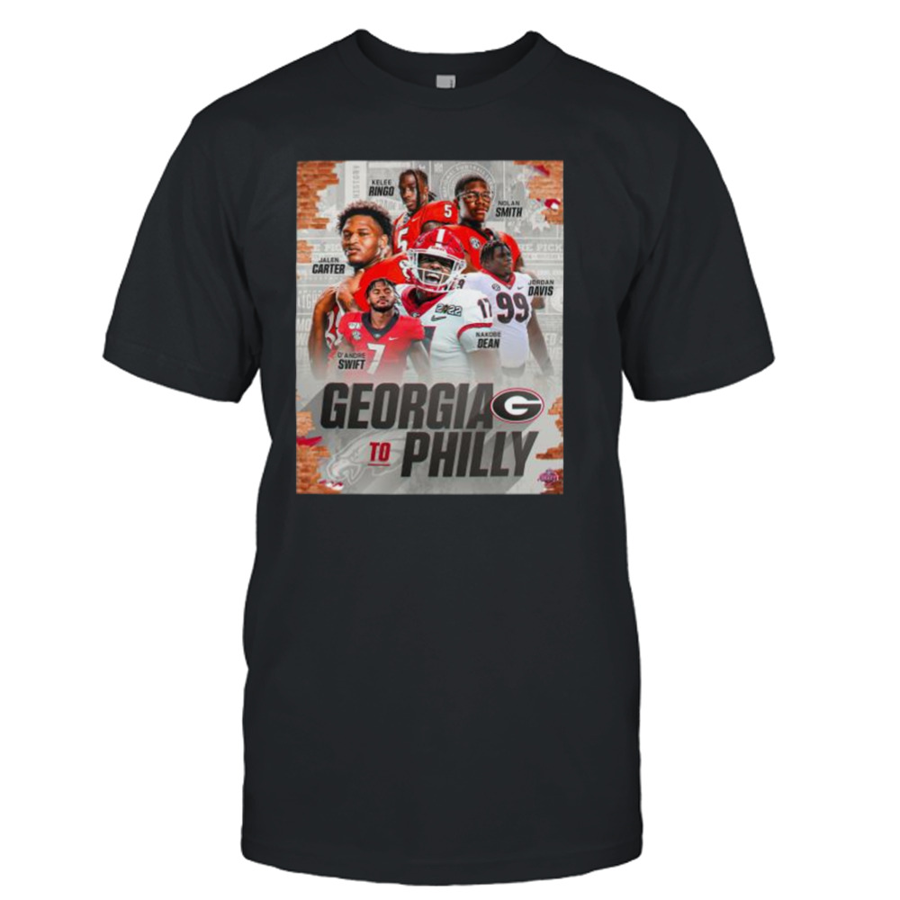 Georgia To Philly Philadelphia Eagles And Georgia Bulldogs shirt