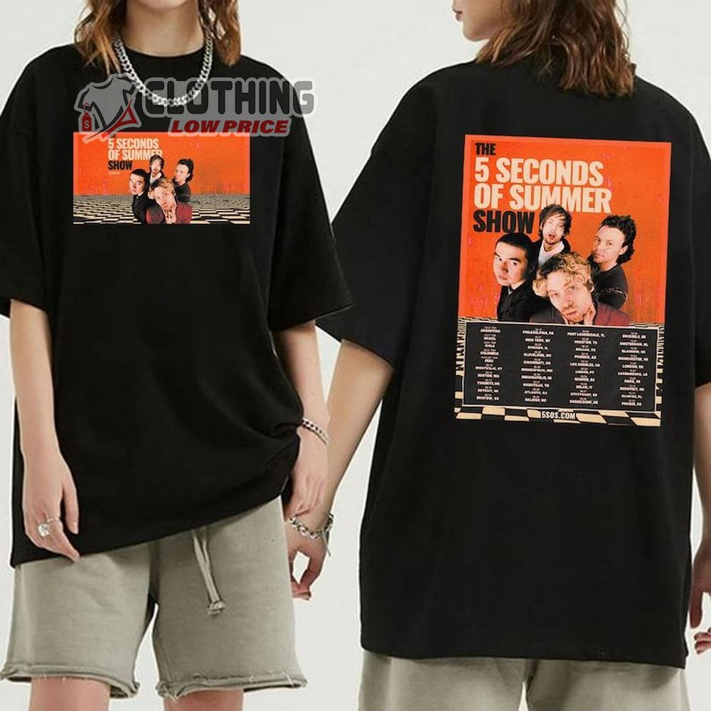 5 Seconds Of Summer Tour 2023 Shirt, 5 Seconds Of Summer Show 2023 Merch