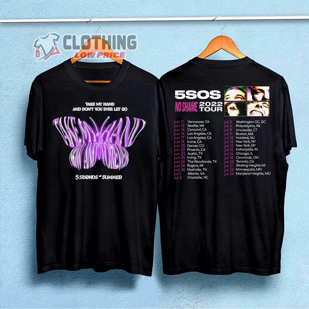 5 Seconds Of Summer Tour Dates 2023 T- Shirt, 5 Seconds Of Summer Presale T- Shirt, 5 Seconds Of Summer Band T- Shirt