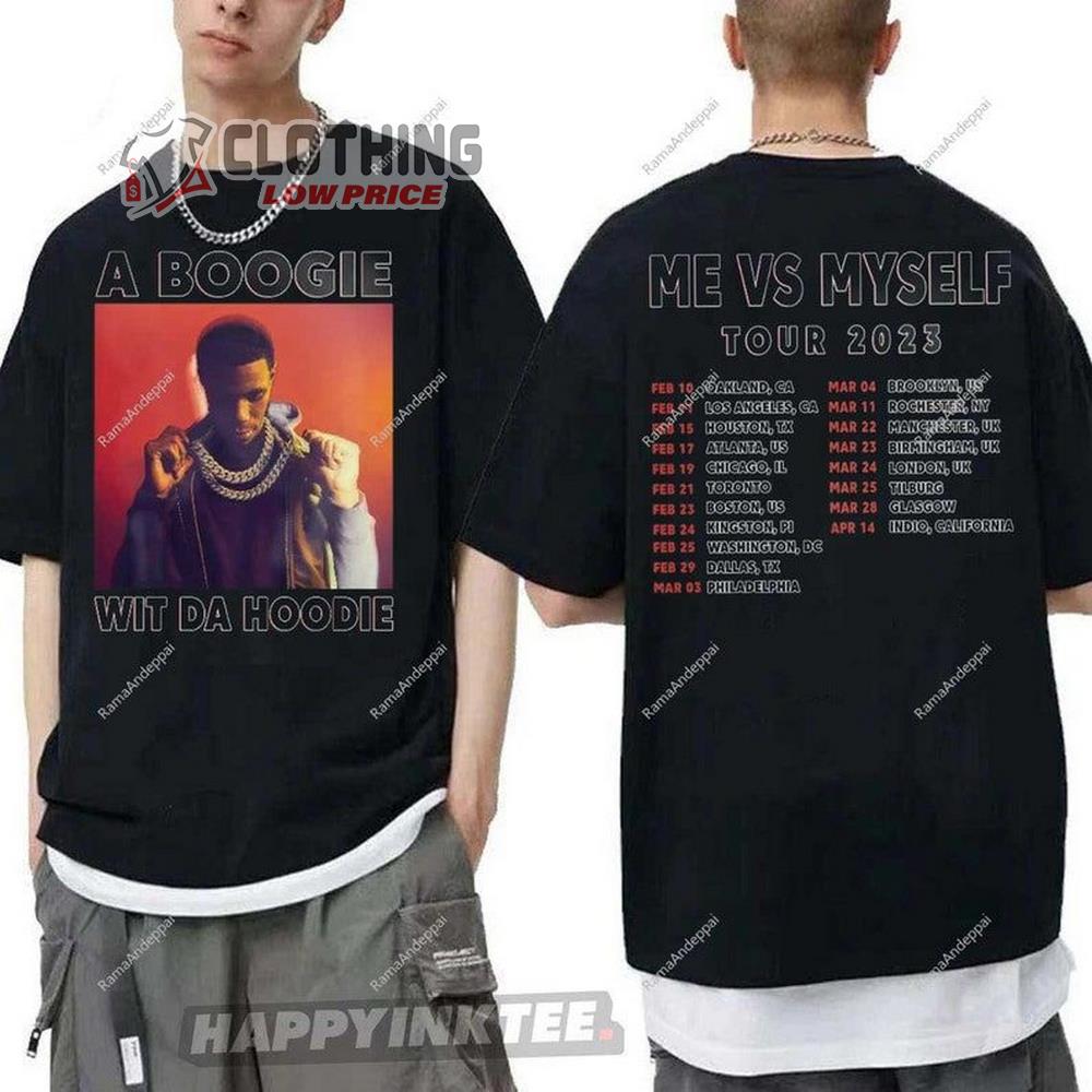 A Boogie Wit Da Hoodie Tour 2023 Shirt, A Boogie Music Live Concert Merch