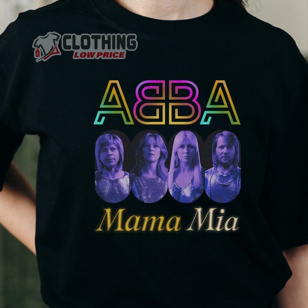 ABBA Mama Mia Merch ABBA Pop Music Band Shirt ABBA Voyage Tour 2023 Locations T-Shirt