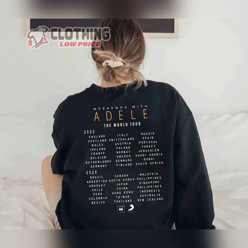 Adele 30 Easy On Me Tour Sweatshirt, Adele Tour 2023 Shirt, Adele Las Vegas  Ticket T