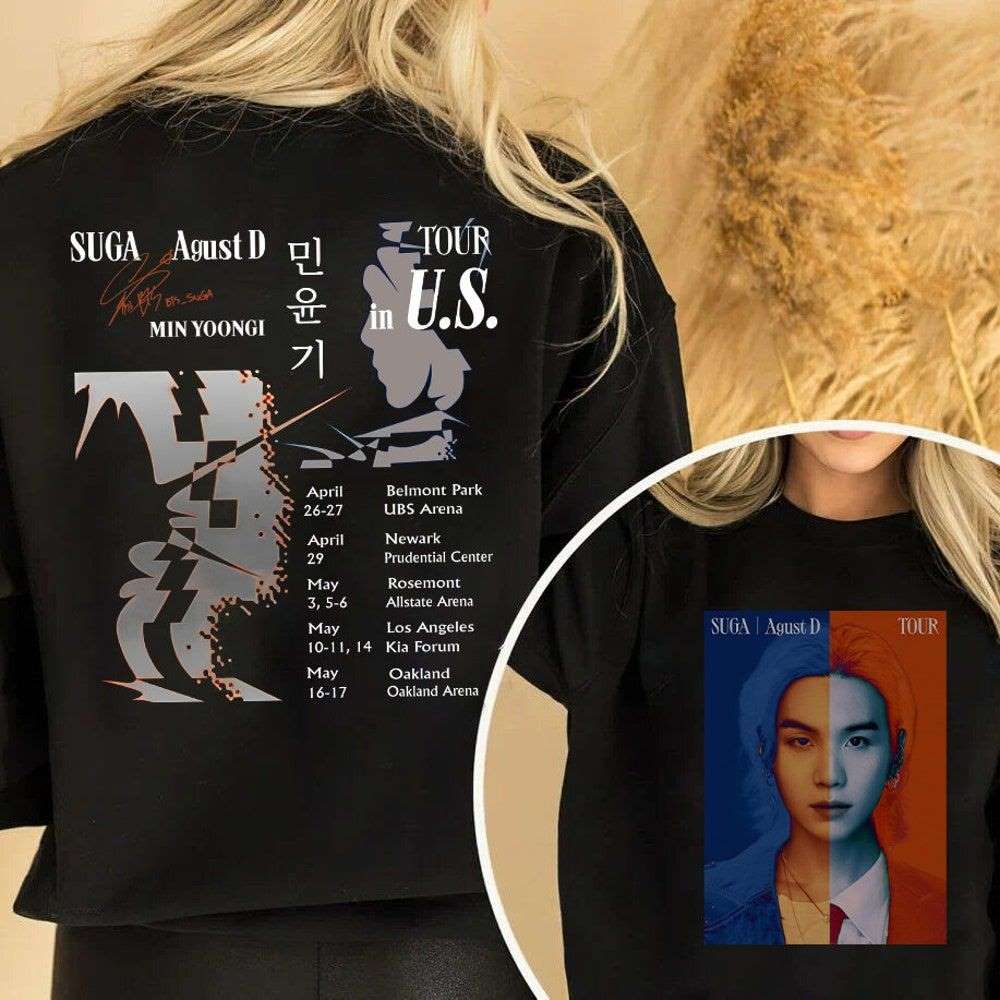 Agust D 2023 World Tour Shirt Agust D Concert 2023 Shirt Agust D World Tour 2023 Setlist T-Shirt