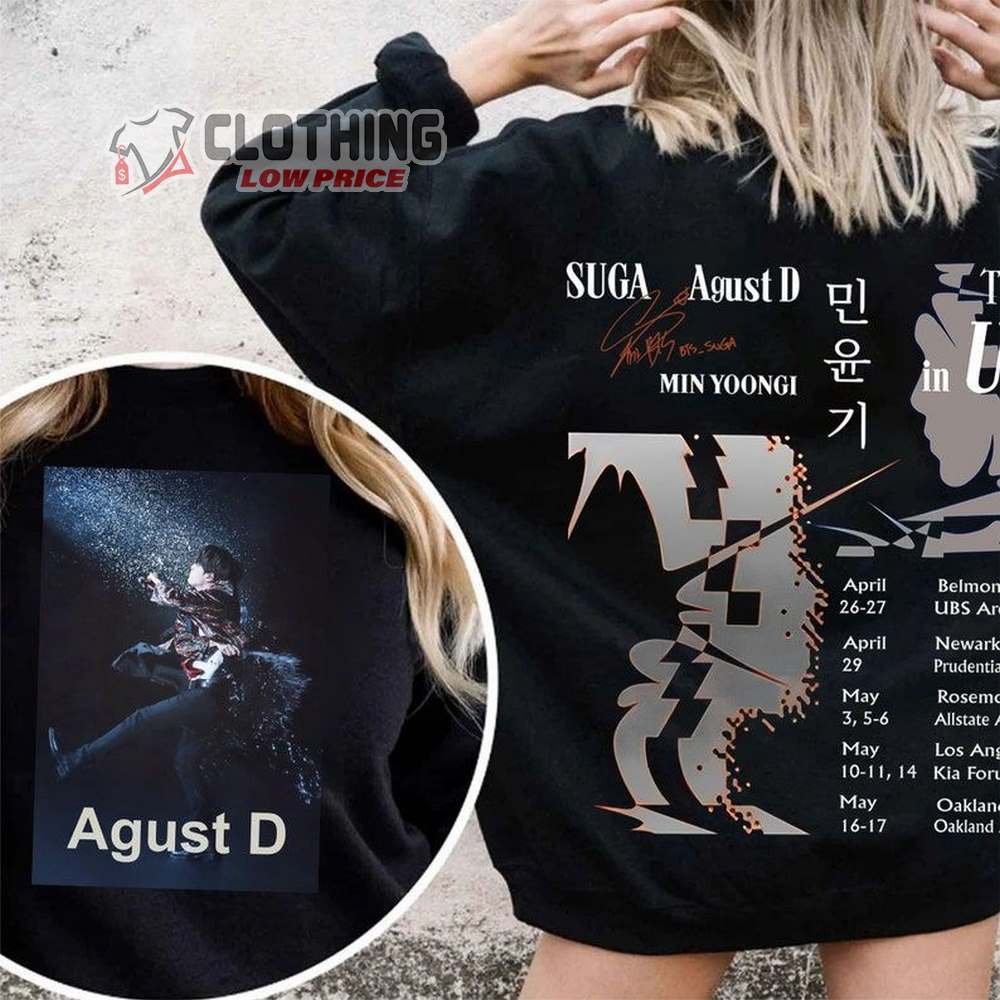 Agust D World Tour 2023 Unisex Sweatshirt, Suga Concert Tshirt