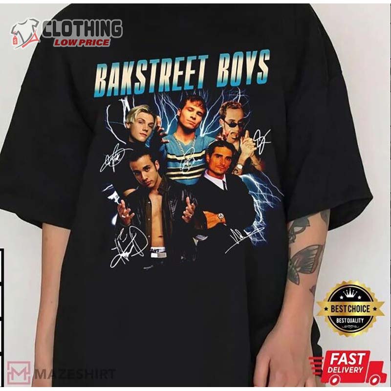 Backstreet Boys Members Everybody I Want It That Way Music Band T-Shirt