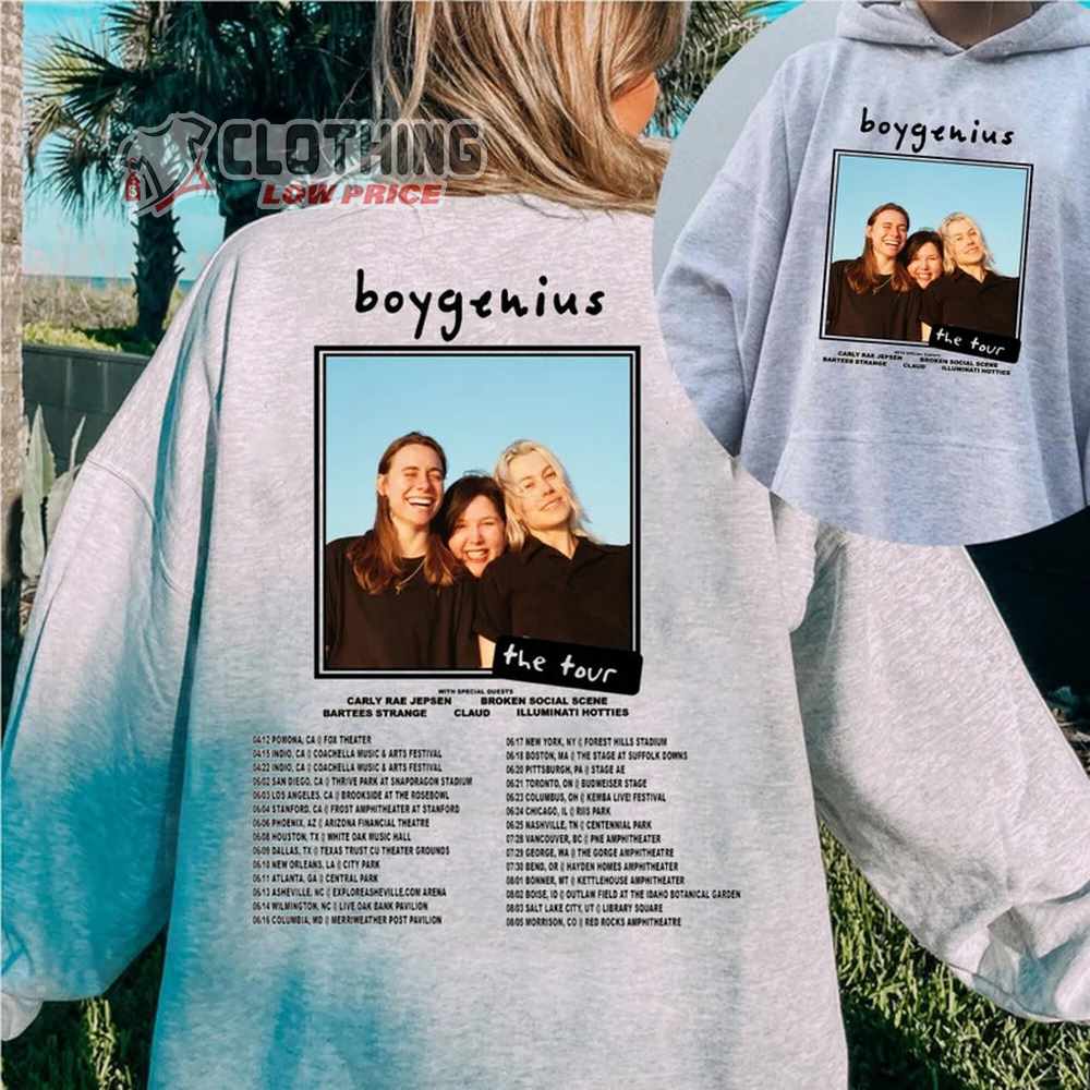 Boygenius Reset Tour 2023 Merch, Boygenius 2023 Concert Shirt, Boygenius The Tour 2023 With Special Guests T-Shirt