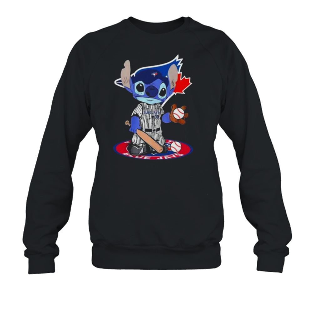 Baby Stitch Toronto Blue Jays Baseball Logo 2023 T-shirt 5 Crewneck Sweatshirt