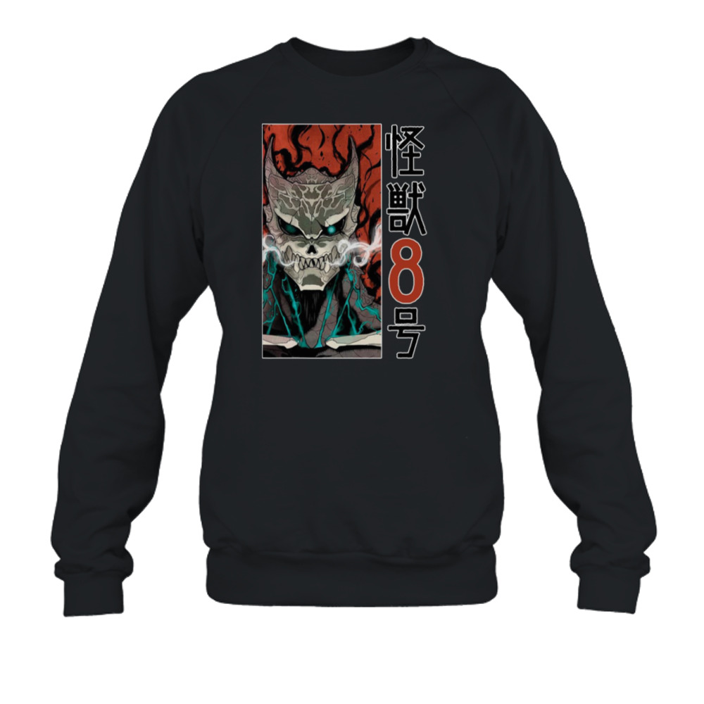 Best Art Of Kafka Hibino Kaiju No 8 Black shirt 5 Crewneck Sweatshirt
