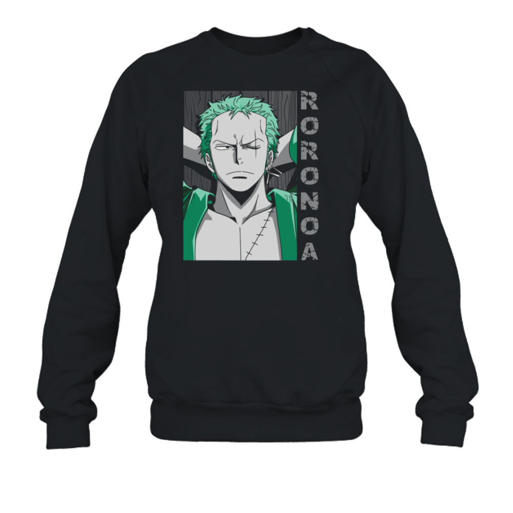 Coolest Man In One Piece Zoro Roronoa Vintage Artwork shirt 5 Crewneck Sweatshirt