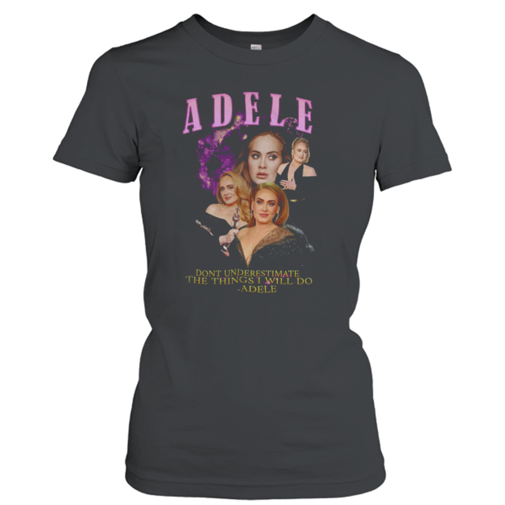 Adele Vintage Birthday Gift Bootleg T-Shirt 2 Ladies T-Shirt