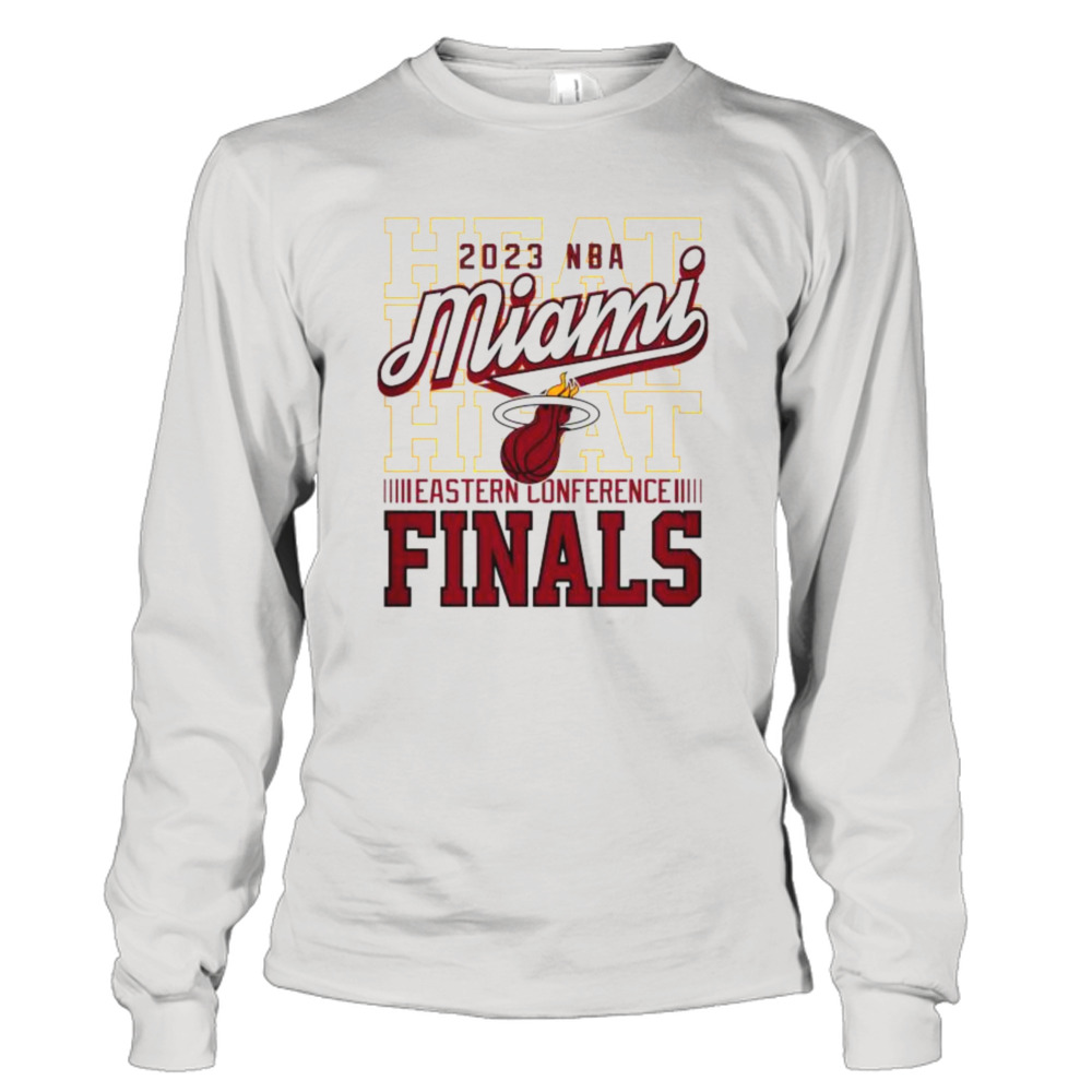 Miami HEAT Sportiqe 2023 NBA Eastern Conference Finals shirt 3 Long Sleeve Tee