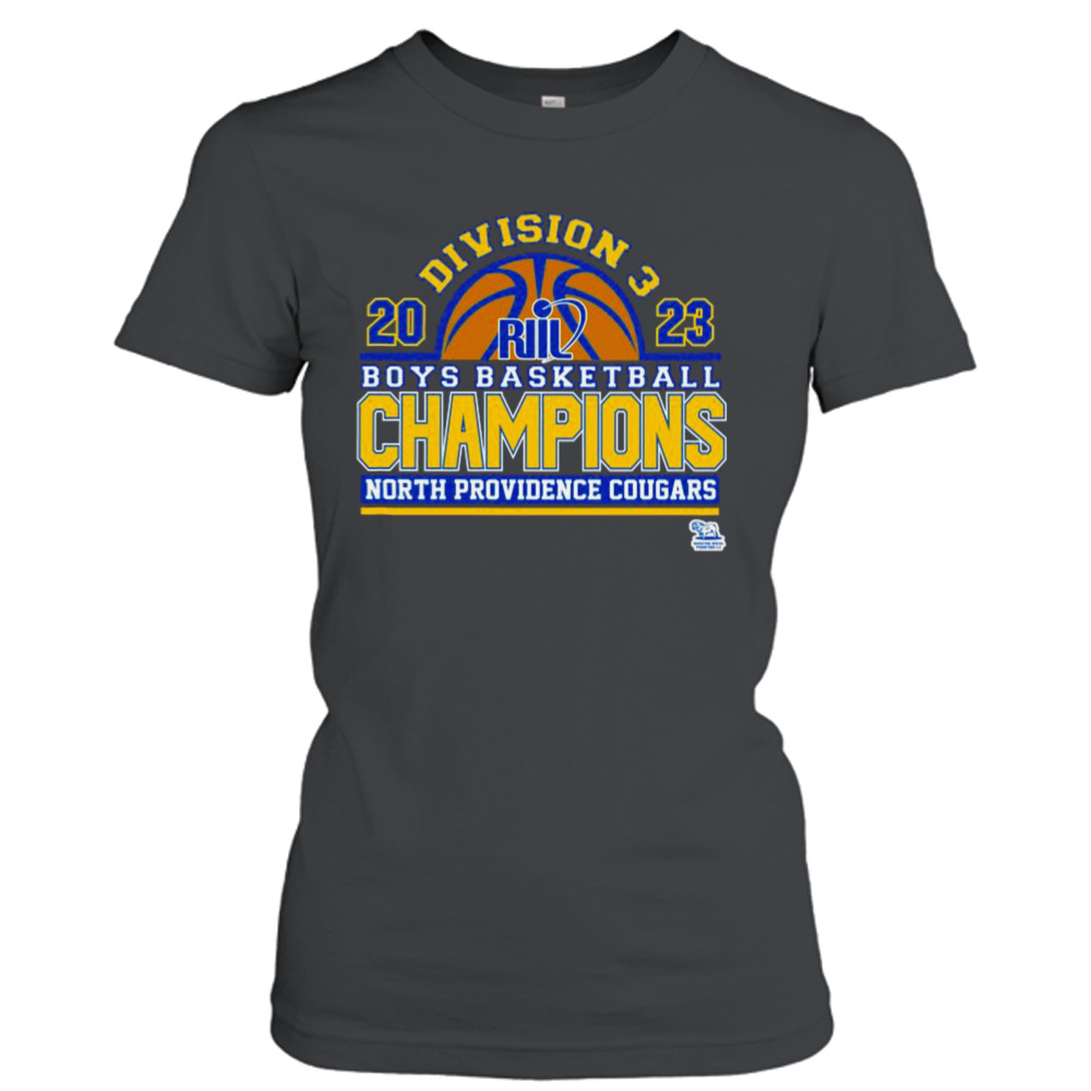 North Providence Cougars 2023 Division 3 Boys Basketball Champions Shirt