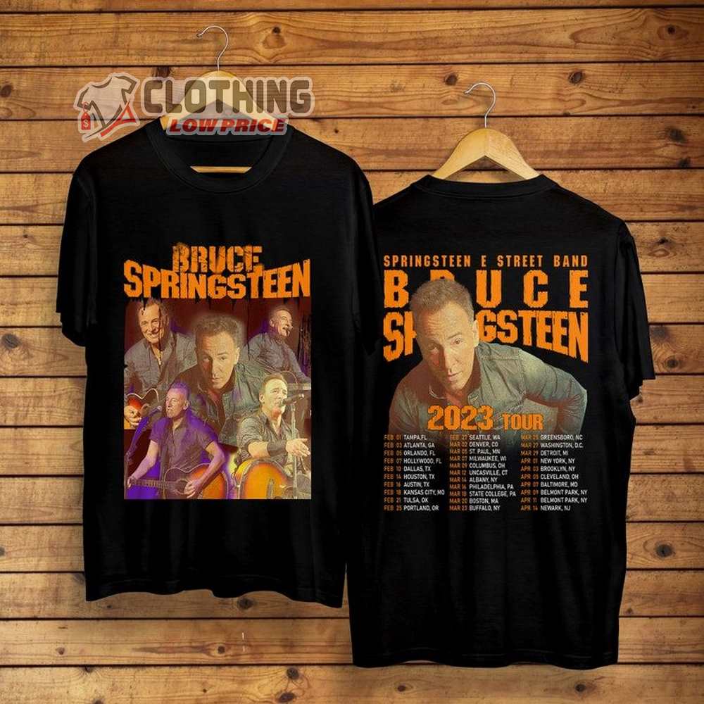 Bruce Springsteen 2023 Tour Setlist Merch, E Street Band Tour T-Shirt, Springsteen Rock Tour 2023 Shirt, E Street Band Sweatshirt, Bruce Springsteen Merch