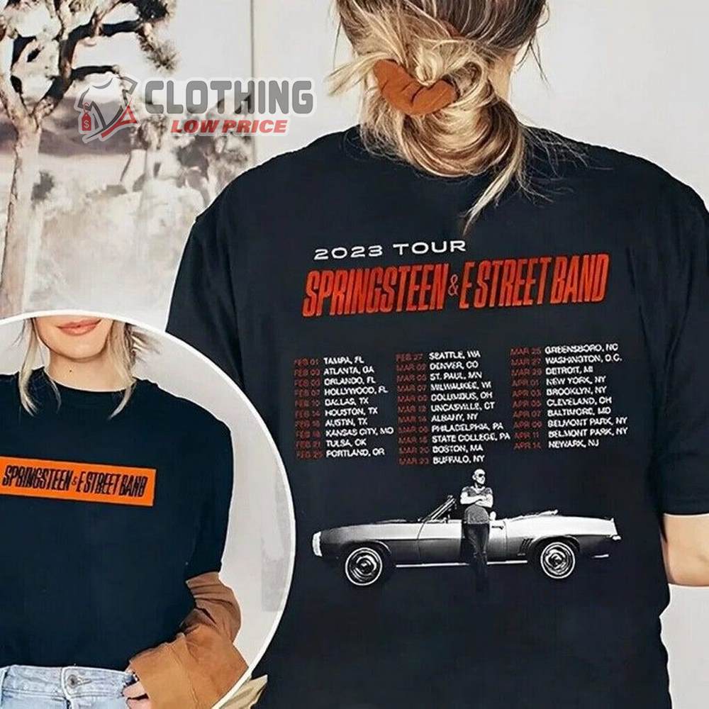 Bruce Springsteen Tour Dates 2023 Merch, Bruce Springsteen N E Street Band Tour Shirt, Springsteen Rock Tour 2023 Tee, E Street Band Sweatshirt