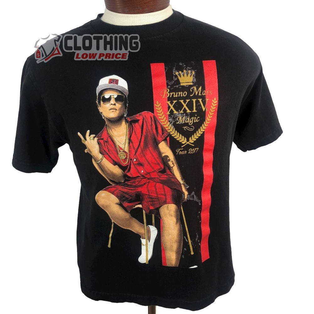 Bruno Mars Vegas Tickets 2023 Tee 24K Magic World Tour Concert Presale Code Bruno Mars T-Shirt