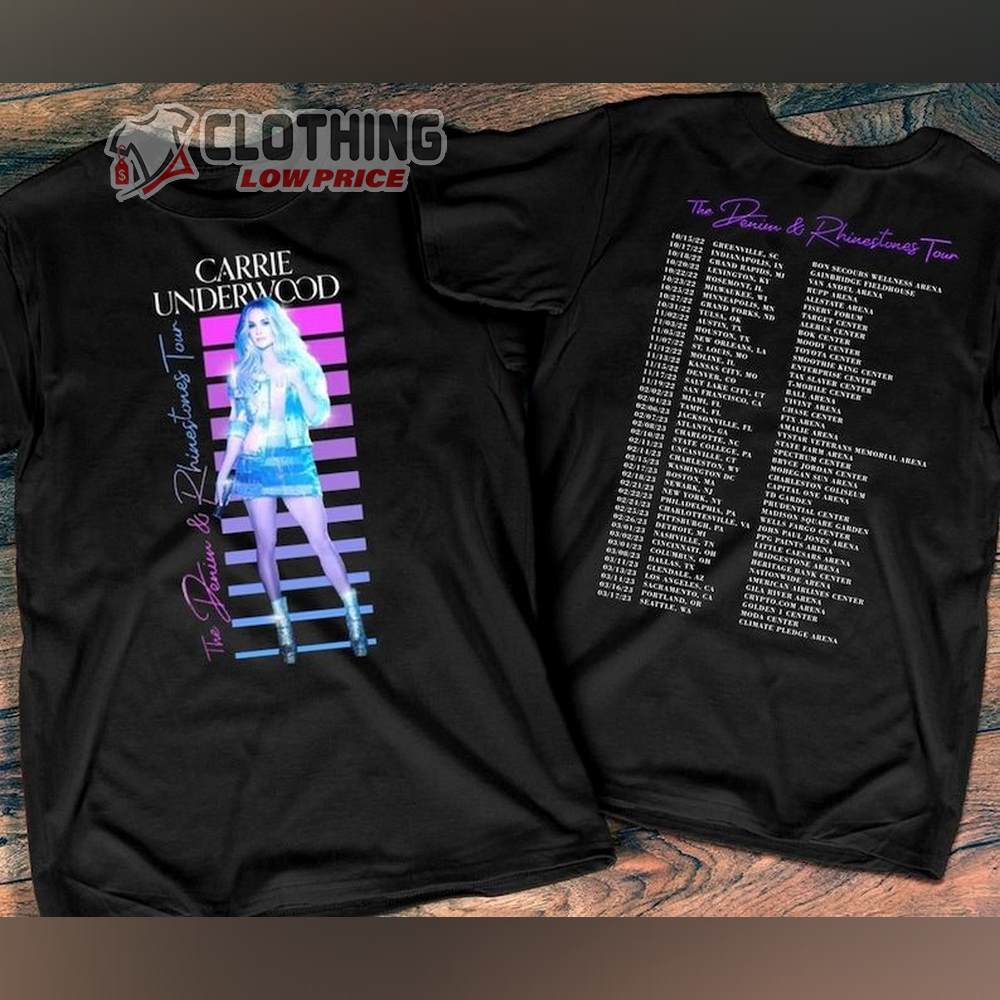 Purple Denim & Rhinestones Tour Photo T-Shirt – Carrie Underwood Online  Store