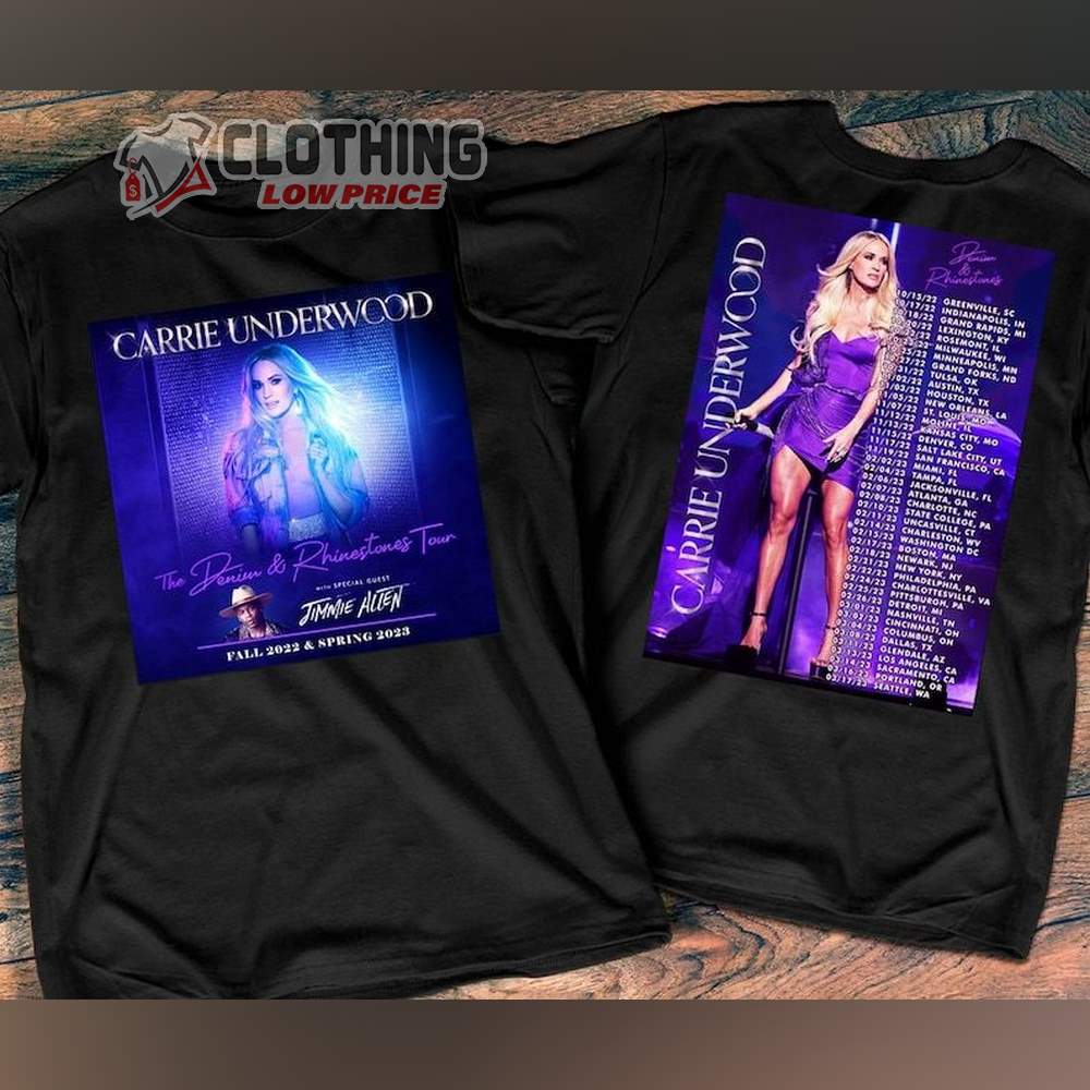 Carrie Underwood Denim and Rhinestones Tour 2023 Shirt, Carrie Underwood  Fans Shirt sold by Roselle-Caste, SKU 39617103