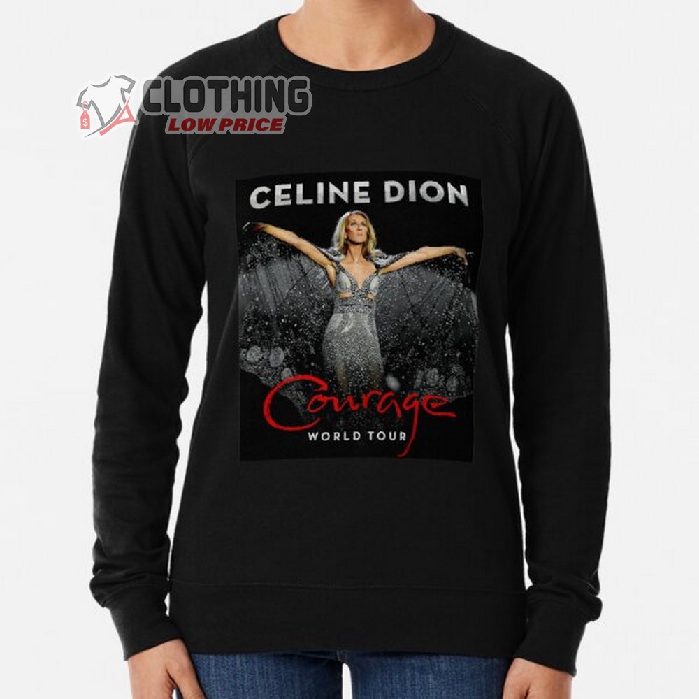 Celine Dion Courage World Tour 2023 Merch Celine Dion Signature Shirt Celine Dion Courage Tour Best Moments T-Shirt