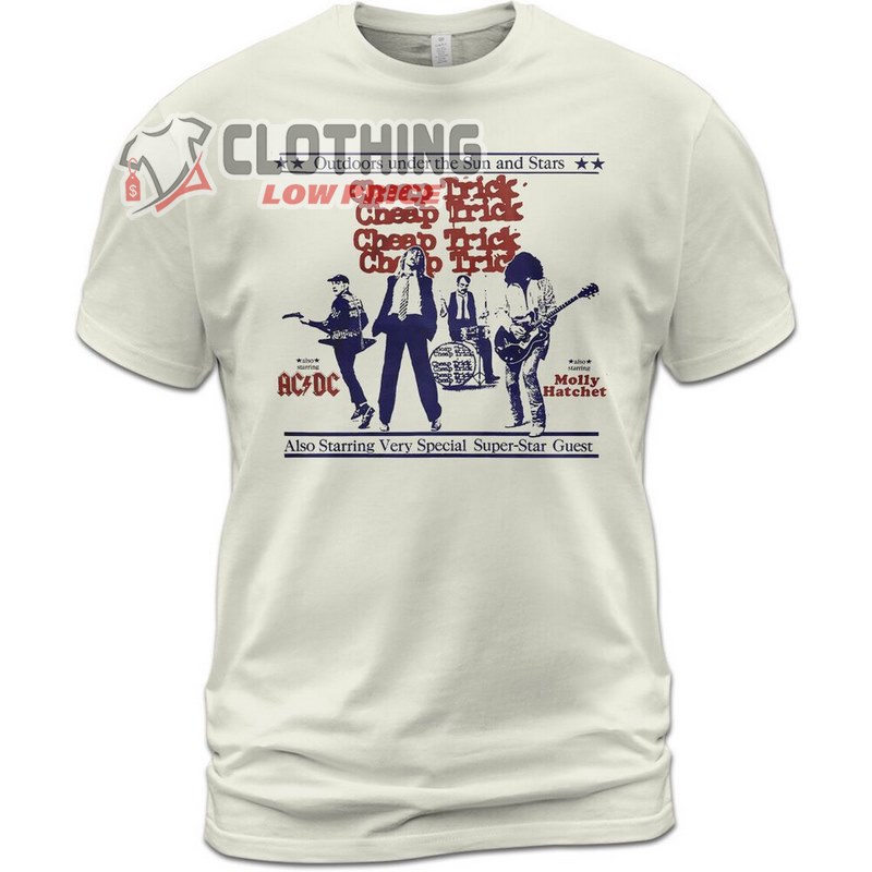 Cheap Trick Concert Under The Sun And Stars With Ac-Dc T-Shirt