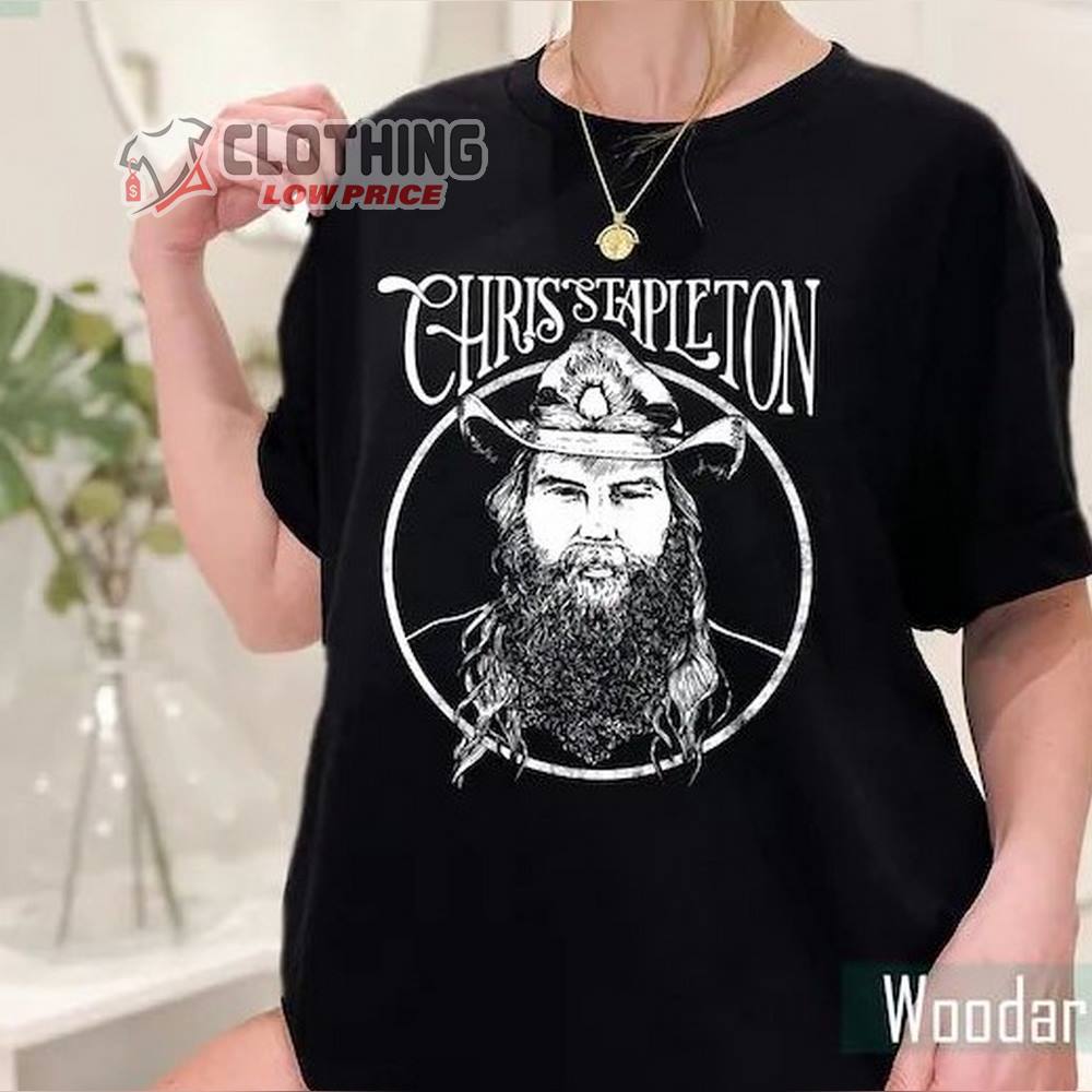 Chris Stapleton Tour 2022 Merch, Chris Stapleton Albums and Song Tennessee Whiskey T-Shirt