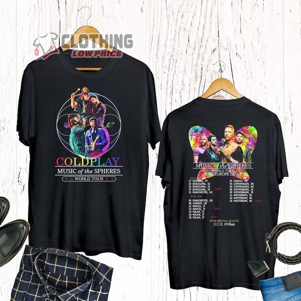 Coldplay Band 2023 Tour T-Shirt Music Of The Spheres World Sweatshirt  Concert Merch Hoodie - AnniversaryTrending