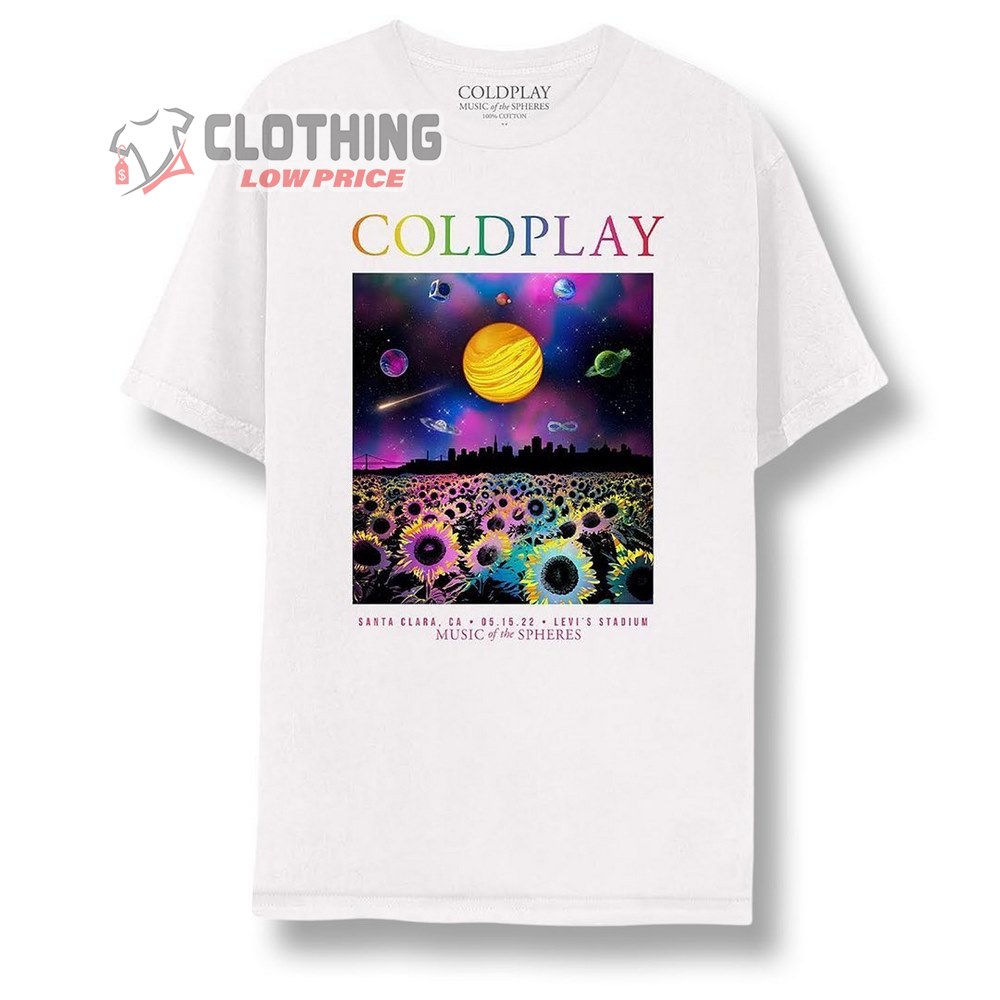 Coldplay Music Of The Spheres American Tour Dates T-Shirt