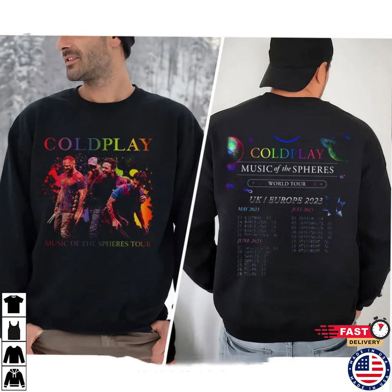 Coldplay World Tour Shirt, Coldplay Music Tour Shirt