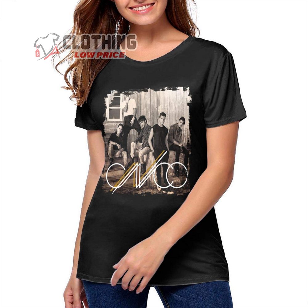 Id Femmes CNCO Mode Chemise Filles T-shirts, CNCO Tour 2023 Shirt, CNCO Tour 2023 Dallas Shirt