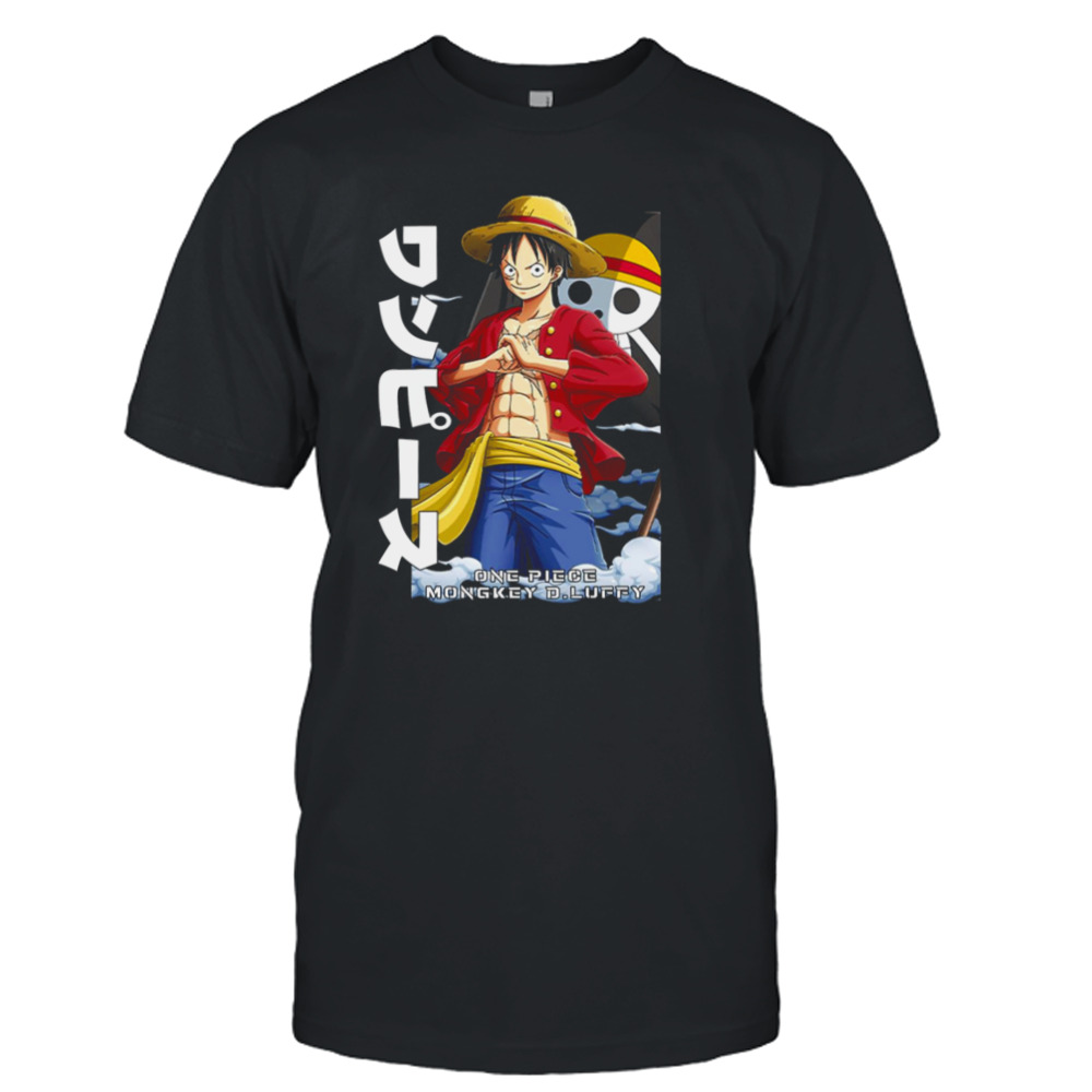 Luffy One Piece Pirates Anime Manga Unisex Tshirt T-Shirt