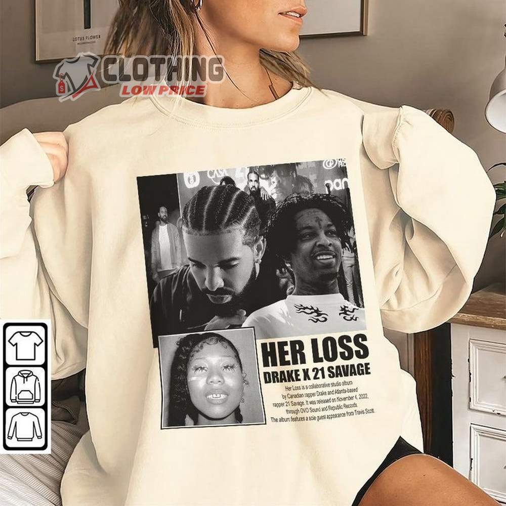 Vintage Drake And 21 Savage Album Sweatshirt Concert Outfit Hoodie