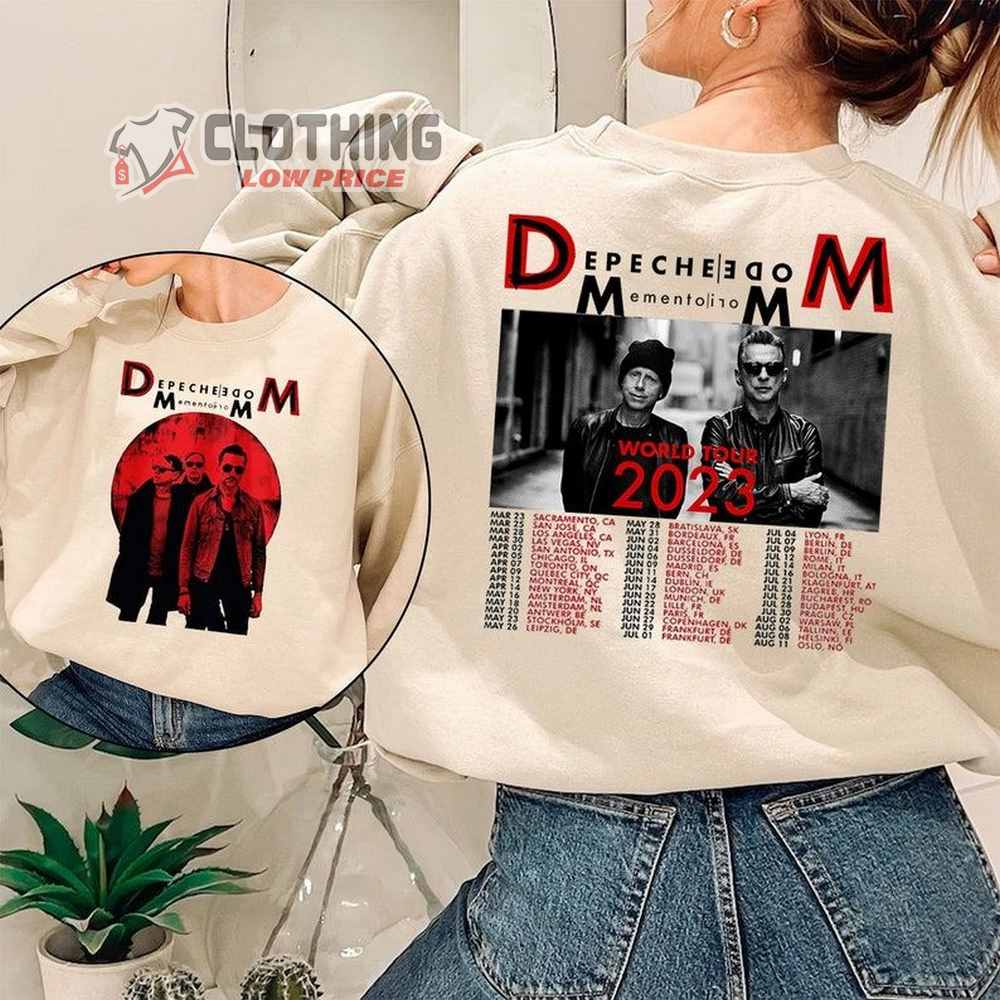 Depeche Mode Tour Dates 2023 T-Shirt, Depeche Mode Memento Mori Tour 2023 Shirt, Depeche Mode 2023 Tour Fan Gifts Merch