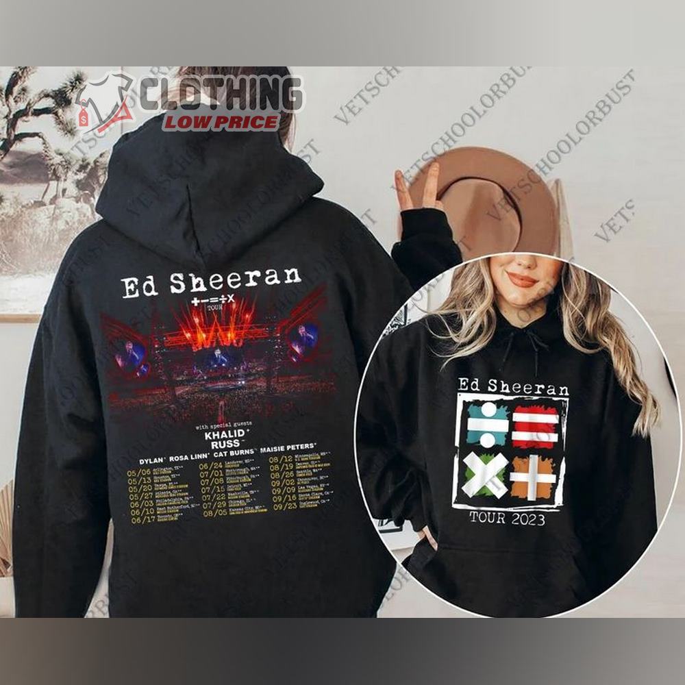 Ed Sheeran Mathematics Tour Australia - Us 2023 Hoodie, Ed Sheeran Concert 2023 Sweatshirt Hoodie, Ed Sheeran Fan Gift Hoodie