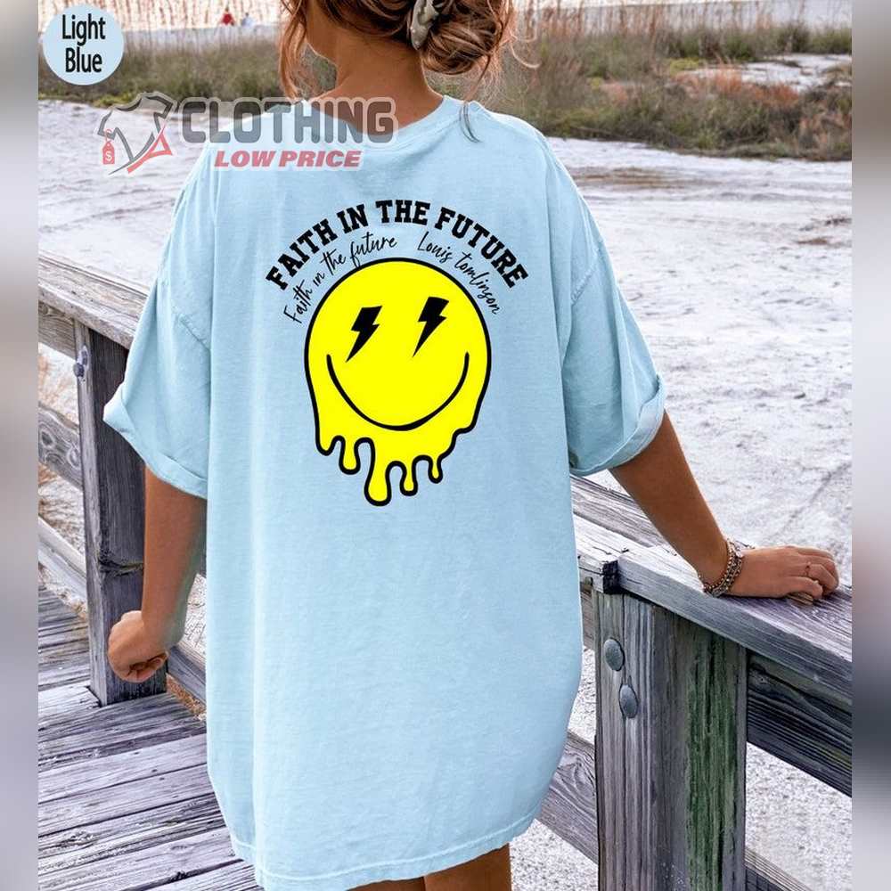 Faith In The Future Sweatshirt, Smiley Face Shirt, Happy Face