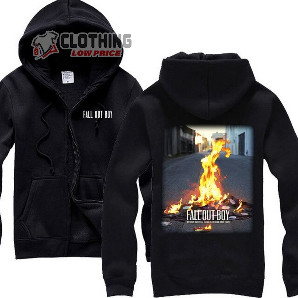 Fall Out Boy Tickets 2023 Sweatshirt, Fall Out Boy Rock Sudadera Zipper Hoodies, Fall Out Boy Setlist 2023 Shirt