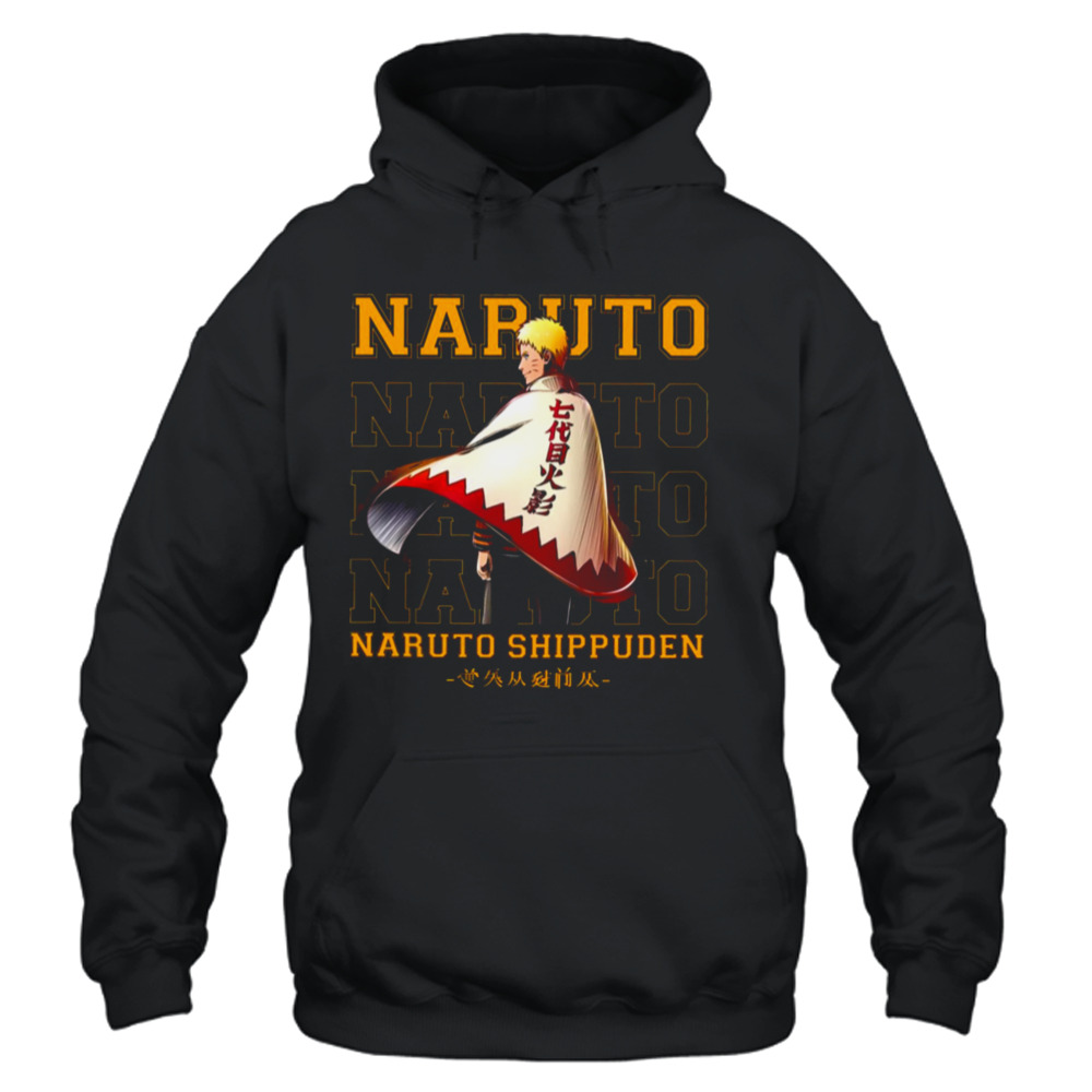 Uzumaki Naruto Kanji Cloak Naruto Shippuden Shirt - Bring Your