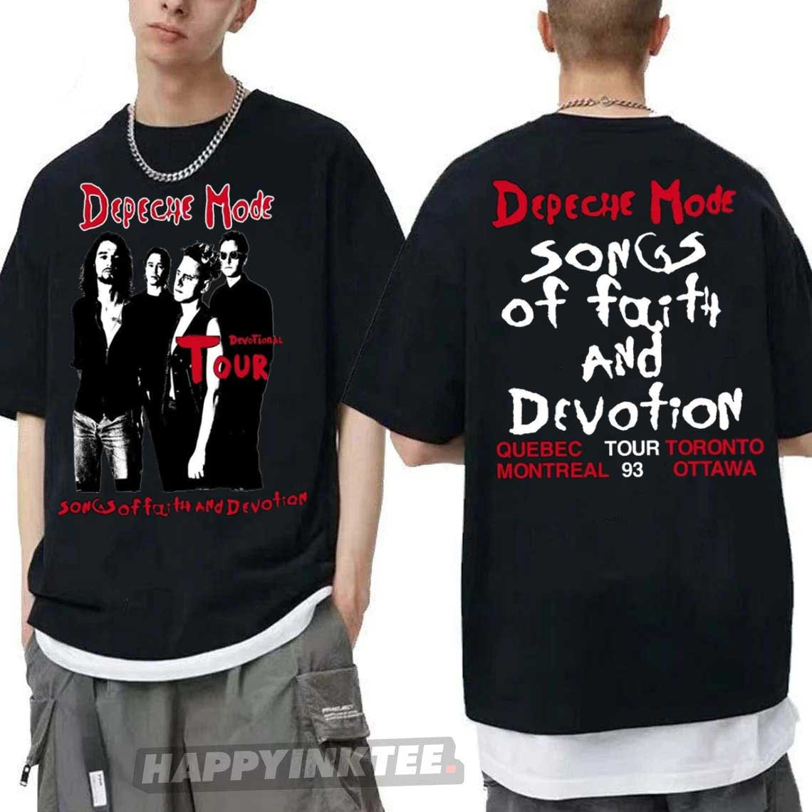 1993 Depeche Mode Song Of Faith And Devotional Tour T-Shirt