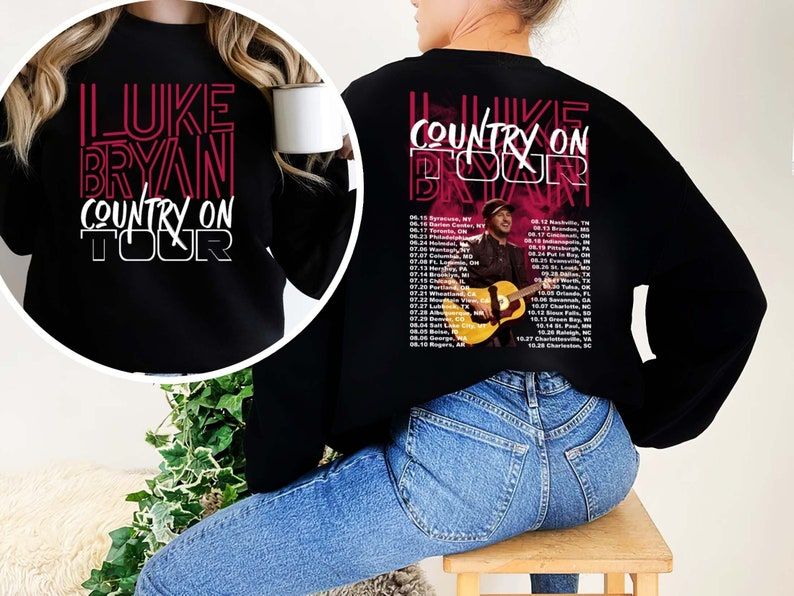 2023 Luke Bryan Country On Tour Sweatshirt, Country On Tour Dates 2023 Merch, Luke Bryan Country Music Shirt, Gift Luke Bryan For Fan T-Shirt