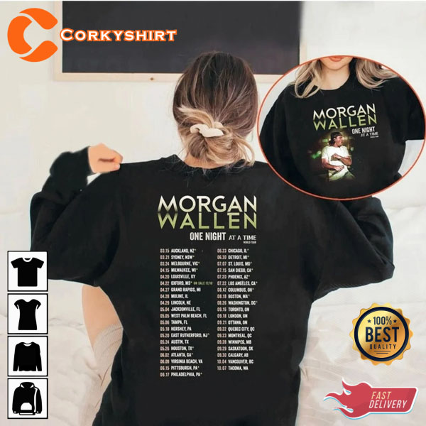 2023 One Night At A Time Tour Morgan Wallen Tour Shirt