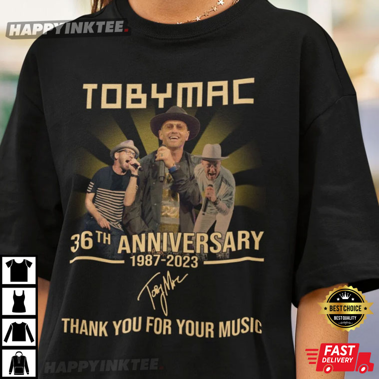 36th Anniversary 1987-2023 Thank You For Memories Signature, TobyMac Hits Deep Tour T-Shirt - Bring Your Ideas, Thoughts And Imaginations Into Reality Today